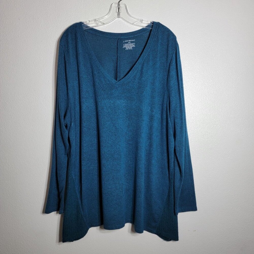 Lane Bryant A-Line Tunic Top Plus Size 18/20 Soft Stretch Rayon Long Sleeve